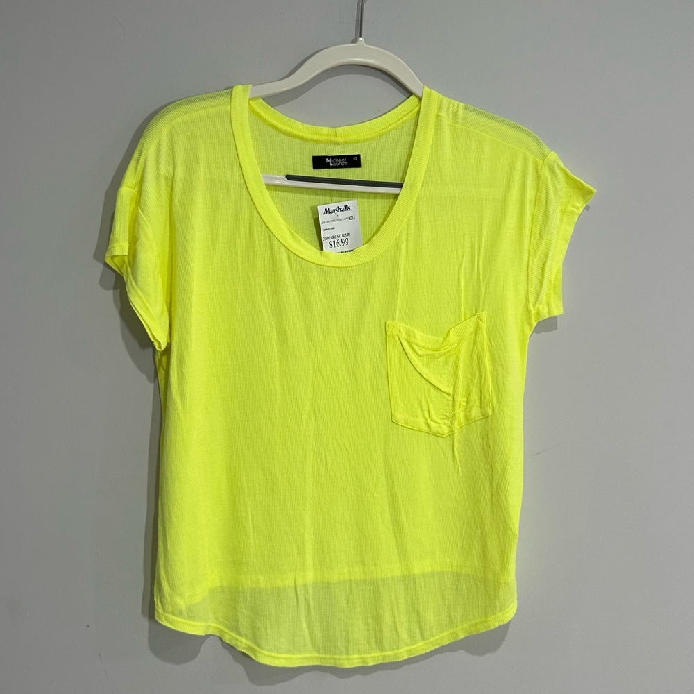 Michael Lauren neon top. Size Extra Small